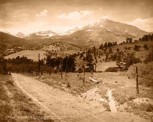 Long's Peak and Sawtooth Mountain From Allenspark Long's Peak and Sawtooth Mountain From Allenspark