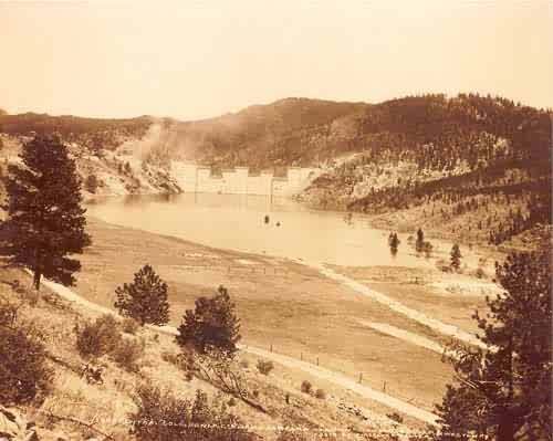 BARKER DAM UNDER CONSTRUCTION