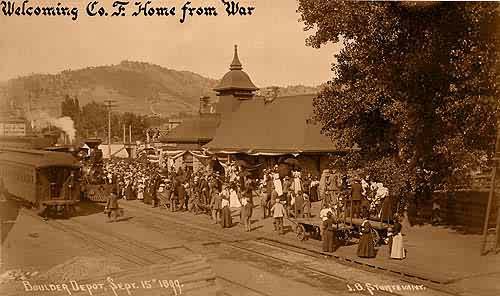 Welcoming Company F. Home from War
