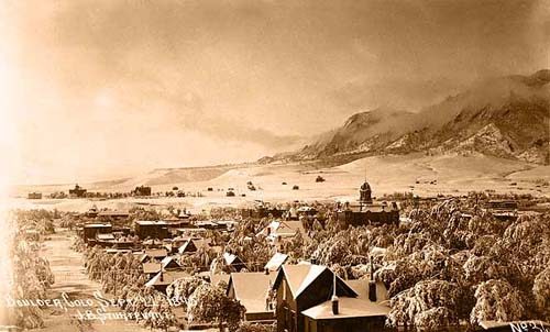 Boulder Winter Scene - 1895