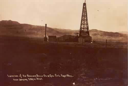 Boulder Belle 1st oil well