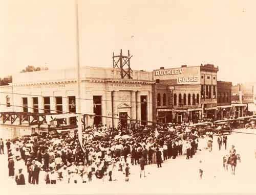 Crowd of People in Downtown Longmont