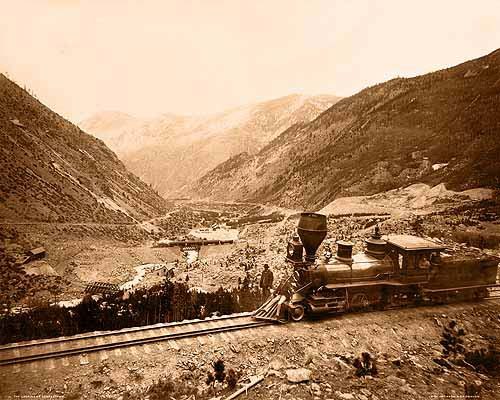 A Train Above Georgetown on the Loop".  The Loop