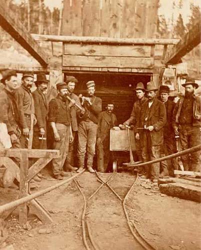 Men in Front of Carbonate Mine - Leadville