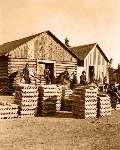 65 tons of silver bullion & 10 tons of silver ore