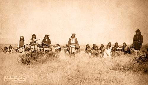 Geronimo and his band of renegade Chiricahua Apaches