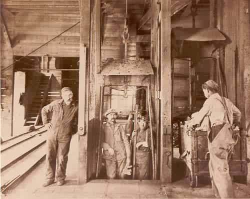 Miners in a Silver Plume Mine