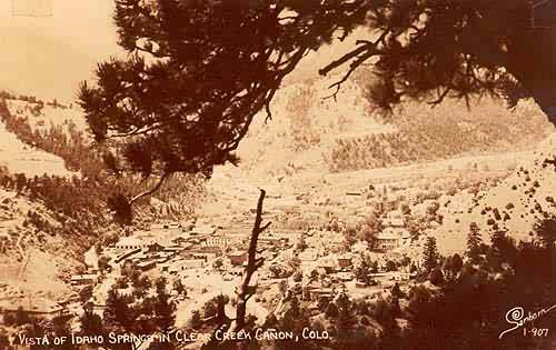 Vista of Idaho Springs in Clear Creek Canon
