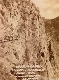 Narrow Gauge  Ticket to Tomahawk" Movie Train - Animas Canyon"