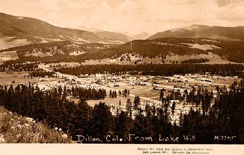 Dillon From Lake Hill Dillon From Lake Hill