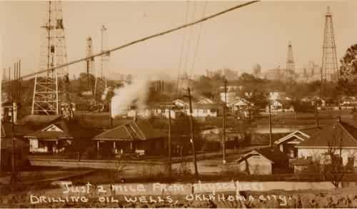 Oil wells near Oklahoma City