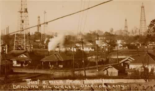 Oil wells near Oklahoma City