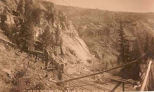 Eagle River Canon Below Gilman Looking Up