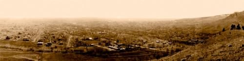 Panorama of Boulder Looking Towards 4th Street