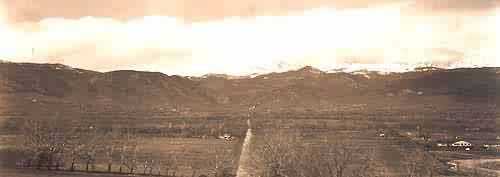 View of Boulder from east of town on South Boulder Rd