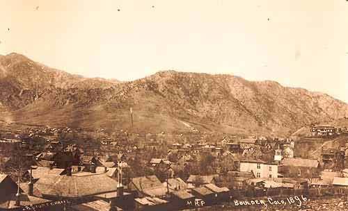 Panorama of Boulder 1896