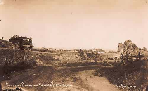 Boulder Sanitarium from Sunshine Canyon