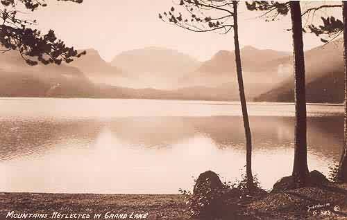 Mountains Reflected in Grand Lake