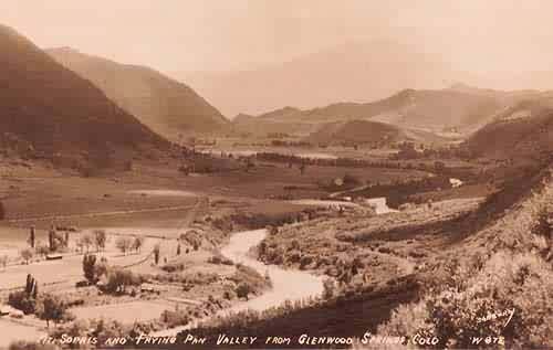 Mt. Sopris and Frying Pan Valley From Glenwood Springs