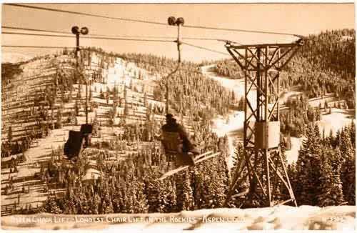 Aspen Chair Lift - Longest Chair Lift in the Rockies - Aspen Colorado