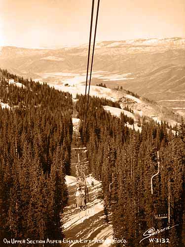 On Upper Section Aspen Chair Lift Aspen