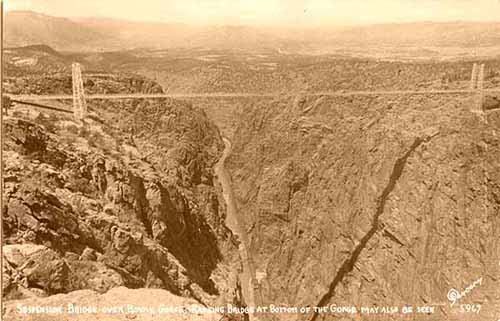 Suspension Bridge over Royal Gorge