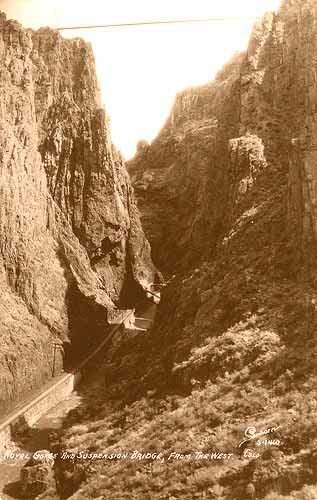 Royal Gorge and Suspension Bridge from the West