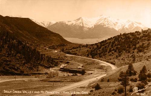 Trout Creek Valley and Mount Princeton - Hwy U.S. 24