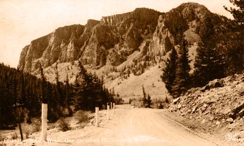 Cliffs of Wagon Wheel Gap on Upper Rio Grande River Cliffs of Wagon Wheel Gap on Upper Rio Grande River