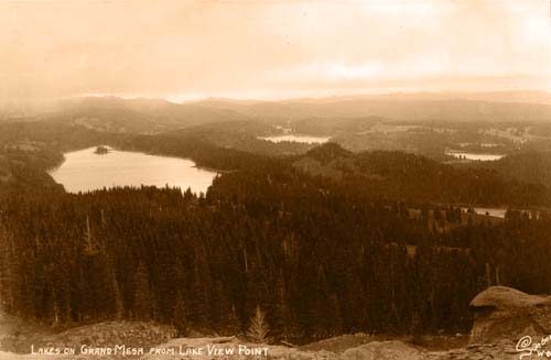 Lakes on Grand Mesa from Lake View Point