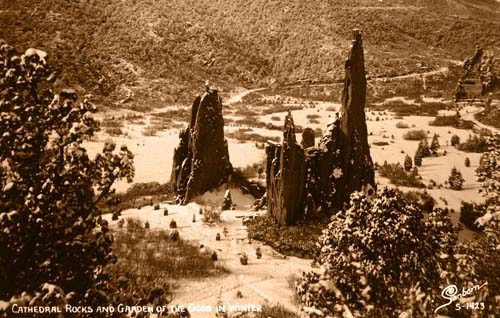 Cathedral Rocks and Garden of the Gods in Winter