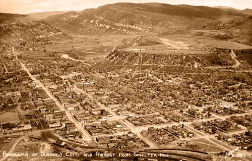 Panorama of Durango and Airport from Smelter Hill