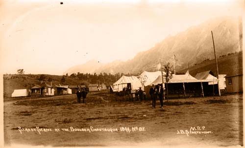 Street Scene at the Boulder Chautauqua