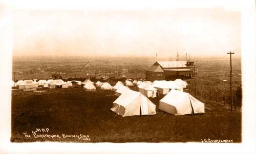 The Tents and Flags of Chautauqua Park