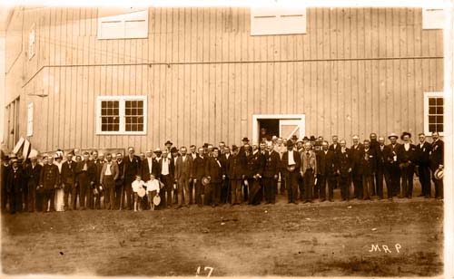 Gathering Outside Chautauqua Auditorium