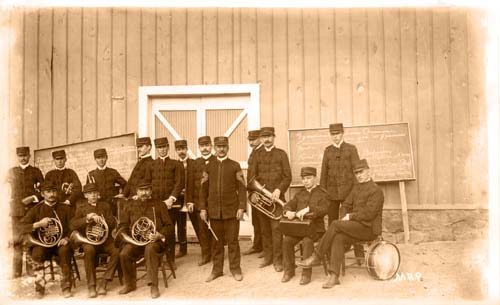 Brass Band Outside Chautauqua Auditorium