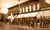 State Preparatory School Cadets on Pearl Street