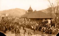 Colorado National Guard depart from Train Depot