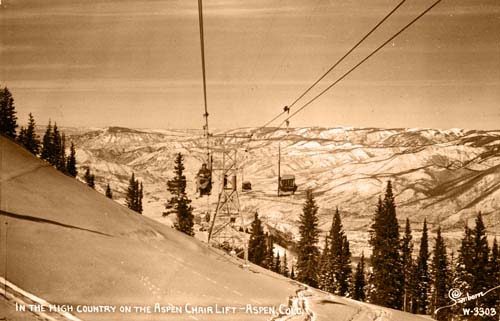 In the High Country on the Aspen Chair Lift - Aspen