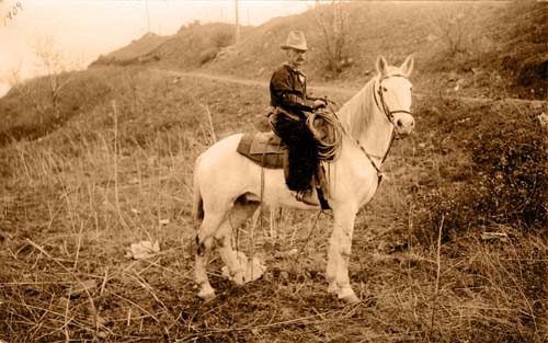 Martin Parsons on a Horse