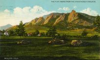 The Flat Irons from the Chautauqua Grounds - Boulder
