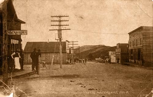 Early photo of  Downtown Nederland