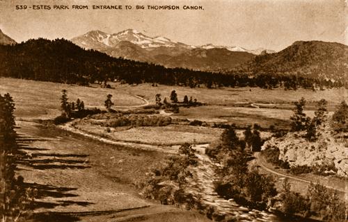 Estes Park from Entrance to Big Thompson Canon
