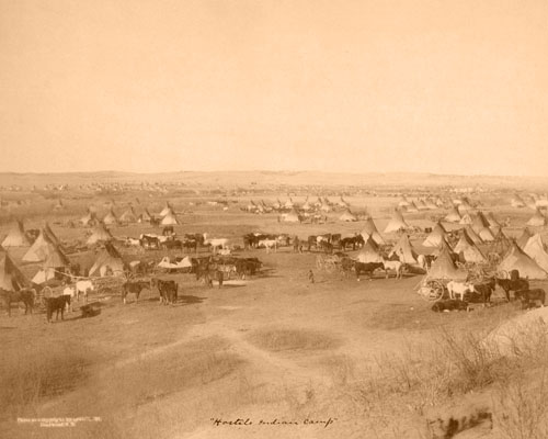 Hostile Indian camp Hostile Indian camp