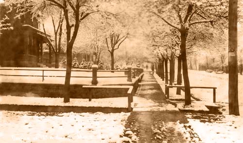 Winter on 12th St. in Boulder