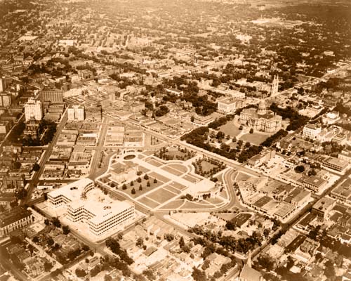 Aerial view of Denver