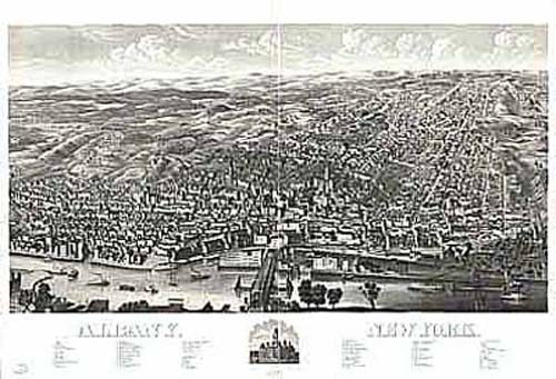 Bird's-eye View of Albany