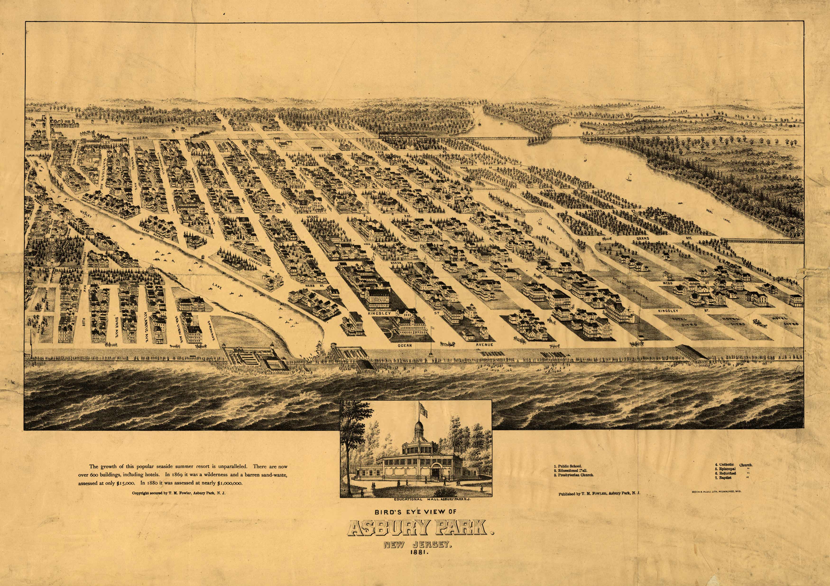 Bird's-eye View of Asbury Park