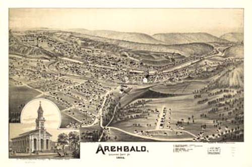 Bird's-eye View of Archbald Bird's-eye View of Archbald