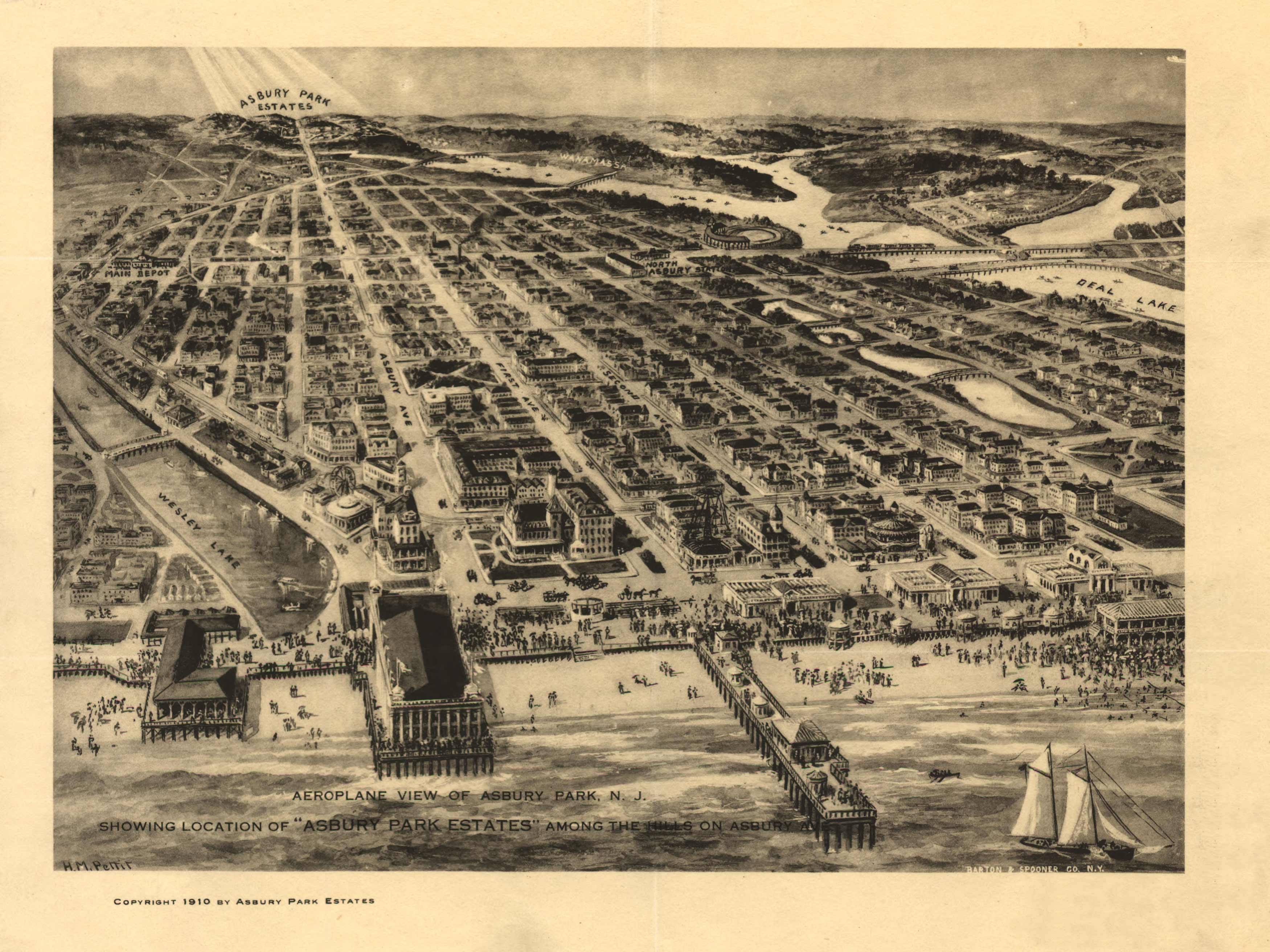 Bird's-eye View of Asbury Park